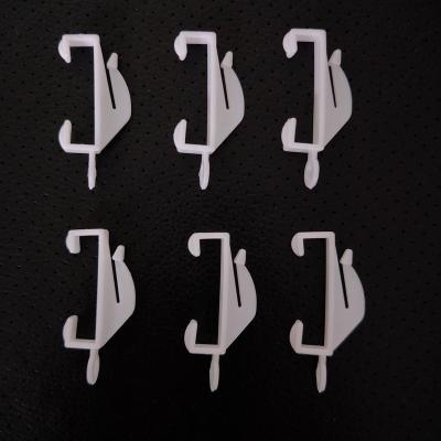 China Industrial white plastic curtain glider hooks for curtains for sale