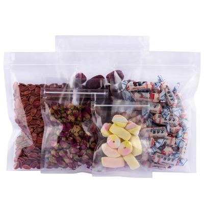 China Custom Printing Safety Clear Window Plastic Chocolate Holder Up Pouch Food Packaging Bags For Seasoning for sale