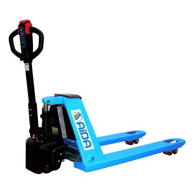 China 3-6 Feet Electric Pallet Jack Forklift 2500-3000 Lbs Load Capacity 24-36 Volts Battery Capacity à venda