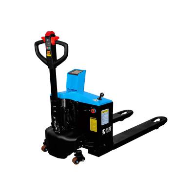 中国 Solid Rubber Tire Electric Pallet Jack 3-5 Mph Speed 3-6 Feet Lifting Height 販売のため