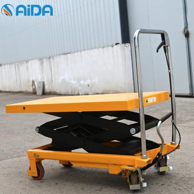 China Vaste hydraulische schaar lift trolley, isolerende schaar jack lift tafel Te koop