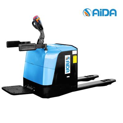 China CE-gecertificeerde stand op elektrische pallet jack, lithium elektrische hydraulische pallet jack Te koop