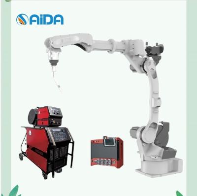 China 6-Axis Arm Industrial Welding Robot Arc Welding Robot Station With Vision System 2 Meters Payload 12kg for sale