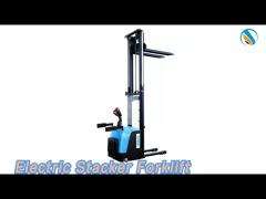 Stand On Electric Stacker Forklift 5.5m Height Power Steering