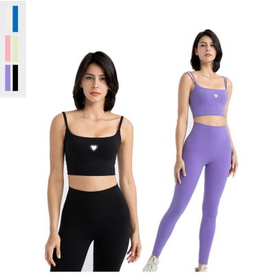 China Wholesale Breathable Women Fitness Clothing Yoga Pants And Bra High Print Active Suit Sports Wear Yoga Sets for sale