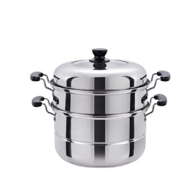 China Sustainable Stainless Steel Double-Layer Steaming Pot With Good Price for sale