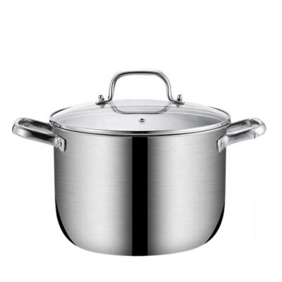 China Good Sustainable Newcomer China Stainless Steel Kitchen Cooking Pot Large Capacity Soup And Stock Pot for sale