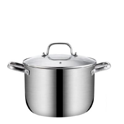 China Quality Assurance New Design Sustainable Kitchen Cookware Cooking Pot With Lid Glass Soup And Stock Pot for sale