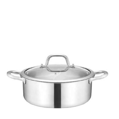 China Sustainable New Products Manufacturer Stainless Steel Hot Soup And Stock Pots Two Flavors Hot Pot With Divider for sale