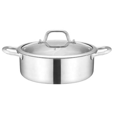 China Sustainable Hot Sale Cook Set Pots Pans Sets Stainless Steel Cookware Hot Pot for sale