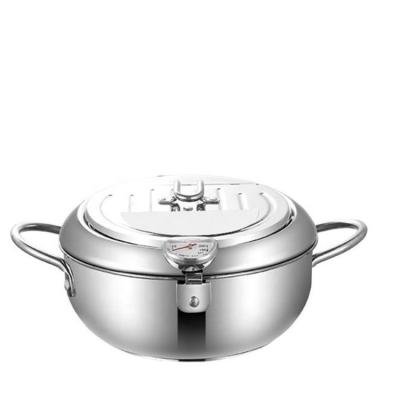 China Best price modern high quality stainless steel cookware frying pan double bottom deep fryer for sale