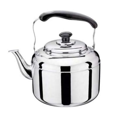 China 4L Kitchenware Stainless Steel Pot Gas Stove Kettle Whistling Kettle Metal Teapot Water Sustainable Hot Selling Kettle for sale