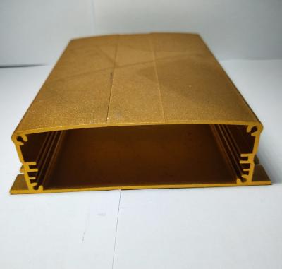 China Gold anodized aluminum ECU enclosure control box for elextronic contact Te koop