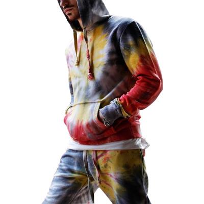 China Fashion QUICK DRY Mens Full Zip Tie Dye Mens Hoodies for sale