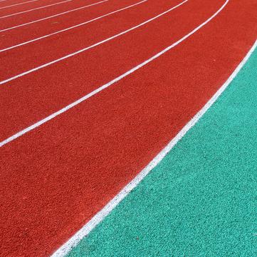 China International Sports Stadiums Rubber Track For Red Sports Ground for sale