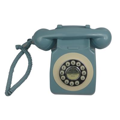 China Old fashion retro gpo desk modern blue antique rotary wall telephone desk phone for sale