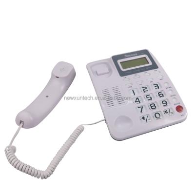 China Call ID Large Button Phone LCD FSK DTMF LCD Display Top Compatible Call ID Phone for sale