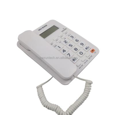 China Caller ID Phone Home and Office Use White Color Big Button Phone for sale