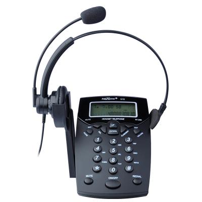 China Professional Call Center Call Center Wired Phone With Noise Canceling Headset for sale