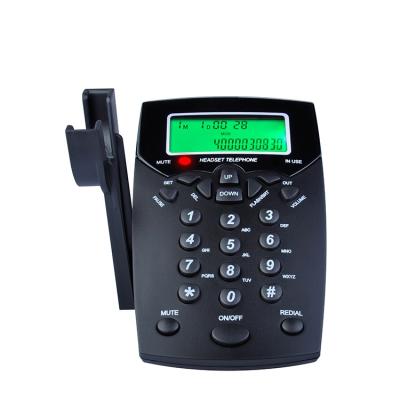 China Call Center Bestselling Caller ID Tethered Phone with Noise Canceling Headset for Call Center Telephone Booth for sale