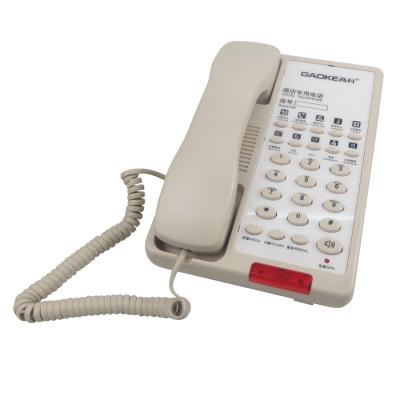 China Land Communication Customized Logo Hotel Phone System Desk Line Phone For Hotel Room Bathroom Telephone for sale