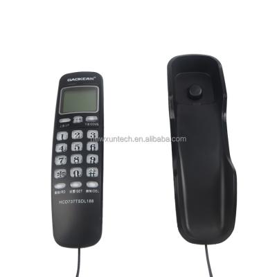 China Call ID Phone Factory Price Wall Mounted Slim Hotel Motel Telephone for sale