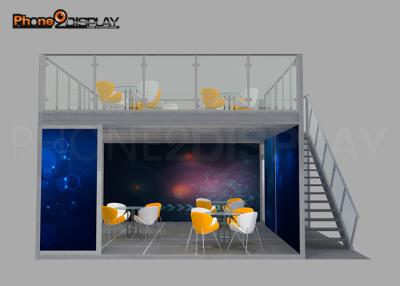 China 6M*6M Cool Trade Show Booths Three Side Open Modular Exhibition Stand Systems for sale