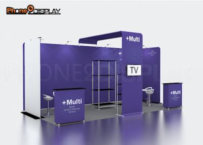 China Advertising 10x20 Trade Show Booth Tension Fabric Display Aluminum Backdrop for sale