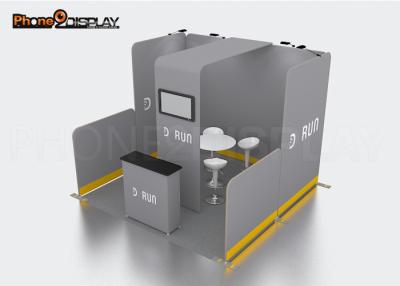 China Expo Display Stand 10x10 Trade Show Booth Design With CMYK Printing Led Lights for sale