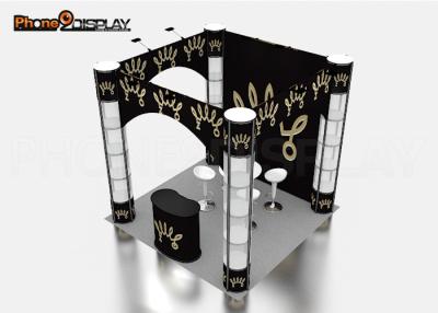 China Square Custom Trade Show Booth Manufacturers Spiral Twister Tower Showcase Display Stand for sale