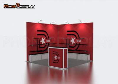 China Expo Trade Show Exhibit Booths Custom 3X3M Aluminum Display Stand Design for sale