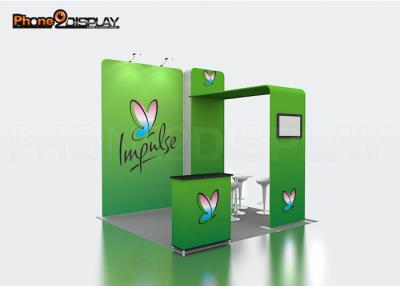 China Standard Exhibition Booth 10ft*10ft Simple Trade Show Booth With Dye Sublimation Printing for sale