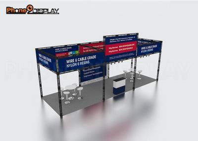 China Mobile Truss Trade Show Booth , Portable Exhibition Stands With Aluminum Frame for sale