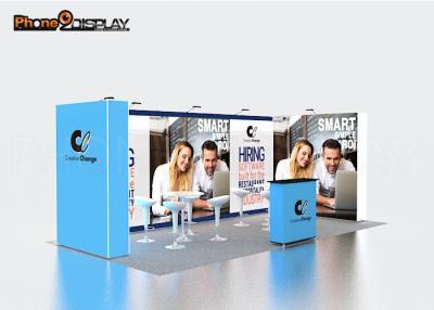 China Square Style Backlit Trade Show Booth Portable Tension Fabric Display for sale