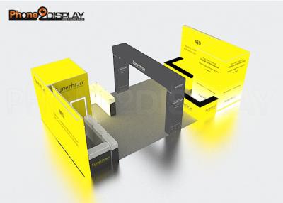 China 3x3m Small Trade Show Booth Equipment Easy Set Up Custom Color For Exhibition for sale