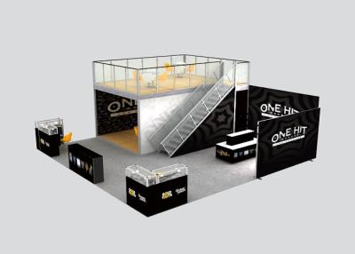 China Color de encargo del autobús de dos pisos de la cabina ascendente de solidificación rápida de la feria profesional para la exposición en venta