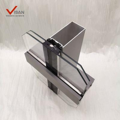 China Cost Effective Aluminum Curtain Wall Curtain Wall Profiles for sale