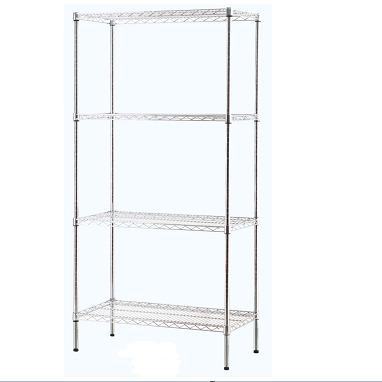 China Corrosion Protection Heavy Duty Chrome 4 Tiers Commercial Kitchen Storage Wire Shelving for sale