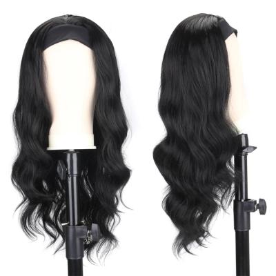 China beesoul Long Body Wave Wavy Headband Wig For Women Color None Replacement Body Wave Headwraps Natural Blonde Black Hair Synthetic Wig for sale