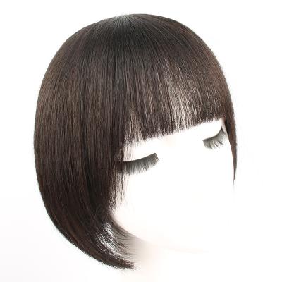 China Beesoul Wholesale Silky Straight Wave 10 Inches Short Bob None Lace Human Hair Wigs With Bangs Straight Bone For Black Women for sale