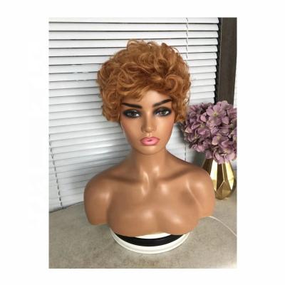 China Beesoul Pixie Cut Pixie Cut Wig Water Wave Curly Curly Wigs For Women Full Hair Machine Wig Hair for sale