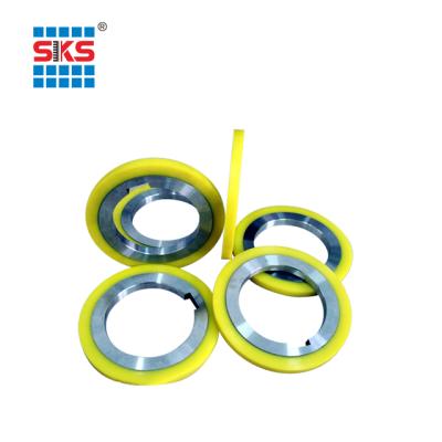 China Plastic Rubber Cutting Round Slitter Rubber Spacer Slitting Line Spacers Rubber Precision Rubber Bonded Spacer Slitting Line for sale