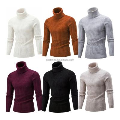 China Anti-wrinkle Cotton wool round neck knitted men's sweater with oversized character pattern knitted sweater for men for sale