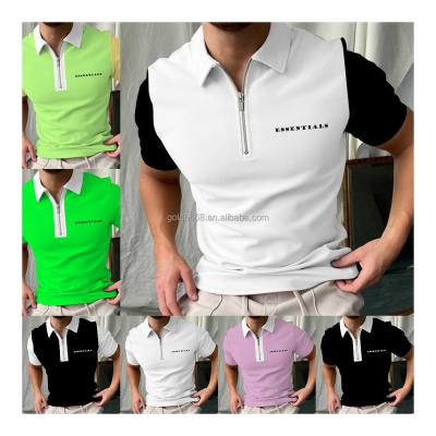 China Breathable Fashion Polo T Shirts For Men Wholesale Custom Made Polyester Polo T Shirts In Various Colors Printed 100% For Men for sale