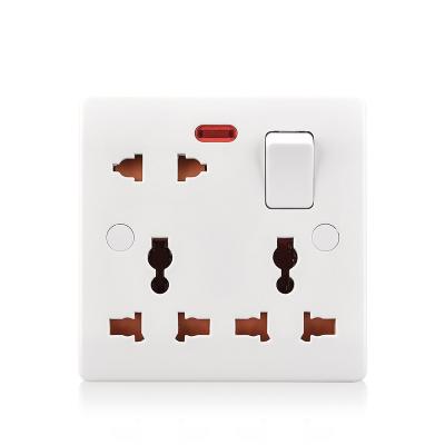 China Residential / General Purpose 8 Pin 13a Multi Function Universal Multi Socket Switched Socket for sale