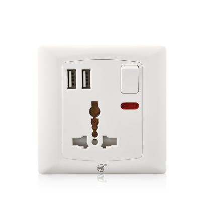 China Youda 3 Pin 220V Plug 13a Universal Residential/General Purpose Electric Multi Wall Socket With USB for sale