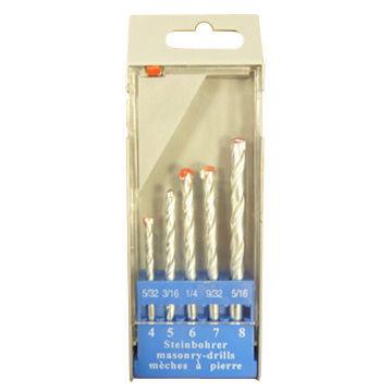 China 5-piece masonry drills in plastic box for sale