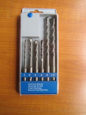 China 6-piece SDS-plus hammer drill set in Plastic box, single or cross tip for sale