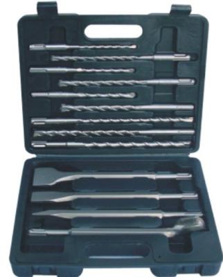 China 13-piece SDS-plus hammer drill set in Plastic box, single or cross tip for sale