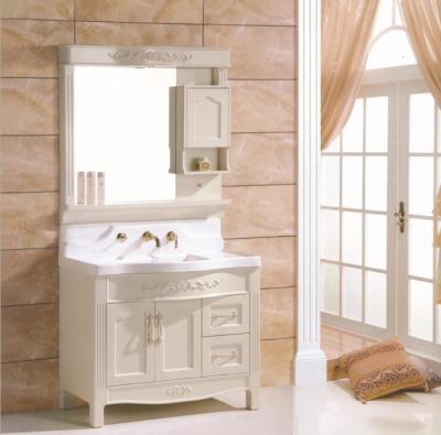 China 100 X48/cm PVC bathroom cabinet / wall cabinet / hung cabinet / white color for bathroom for sale